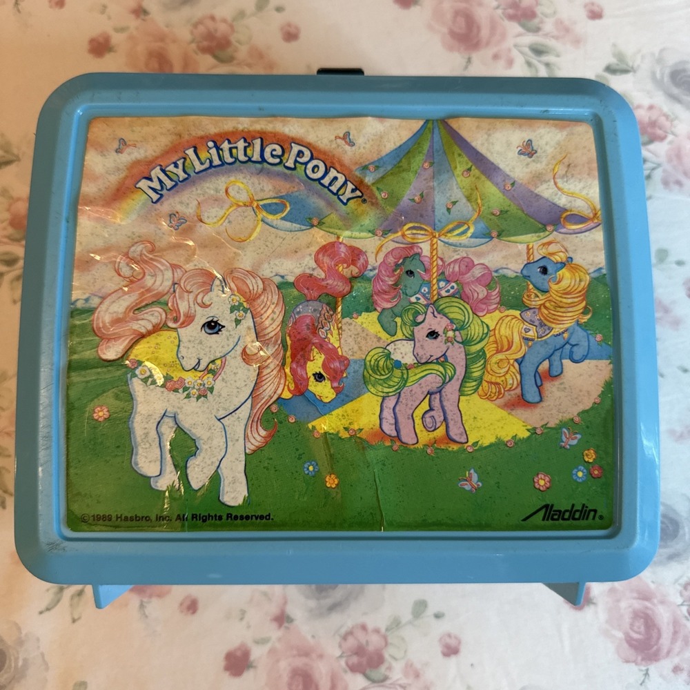 Vintage 1989 My Little Pony Lunchbox Aladdin Hasbro 7x9